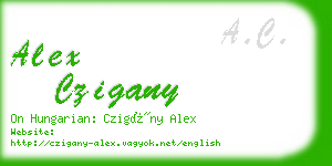 alex czigany business card